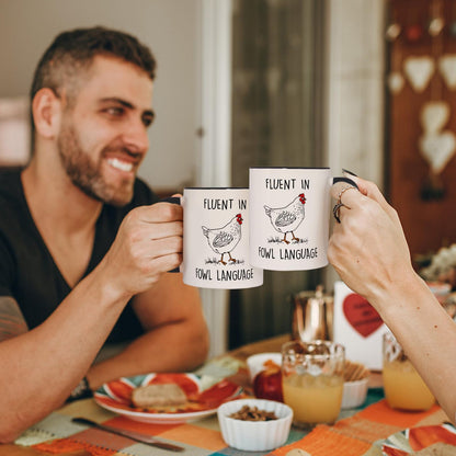 Aurahouse Chicken Gifts for Women Men, Funny Coffee Mug, Christmas Birthday Gifts for Women, White Elephant Gifts for Adults, Rooster Chickens Decor Stuff, Chicken Gift for Chicken Lovers Lady
