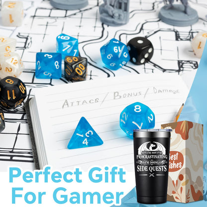 Fufandi Dnd Gifts for Men, Dungeon Master Mug - Dungeons and Dragons Gifts, Gamer Gift, Gaming Mug - D&D Lovers Gamer Gift - Dnd Tumbler Cup 20oz