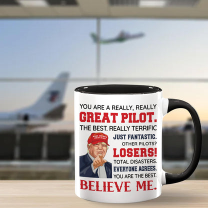 Pilot Coffee Mug 11oz, Pilot gifts for men, Pilot Gifts Idea for Birthday, Father's Day, Christmas Gifts, Pilot Gifts Aviation Men, Funny Airplane Gifts Men, Pilot Ceramic Mug