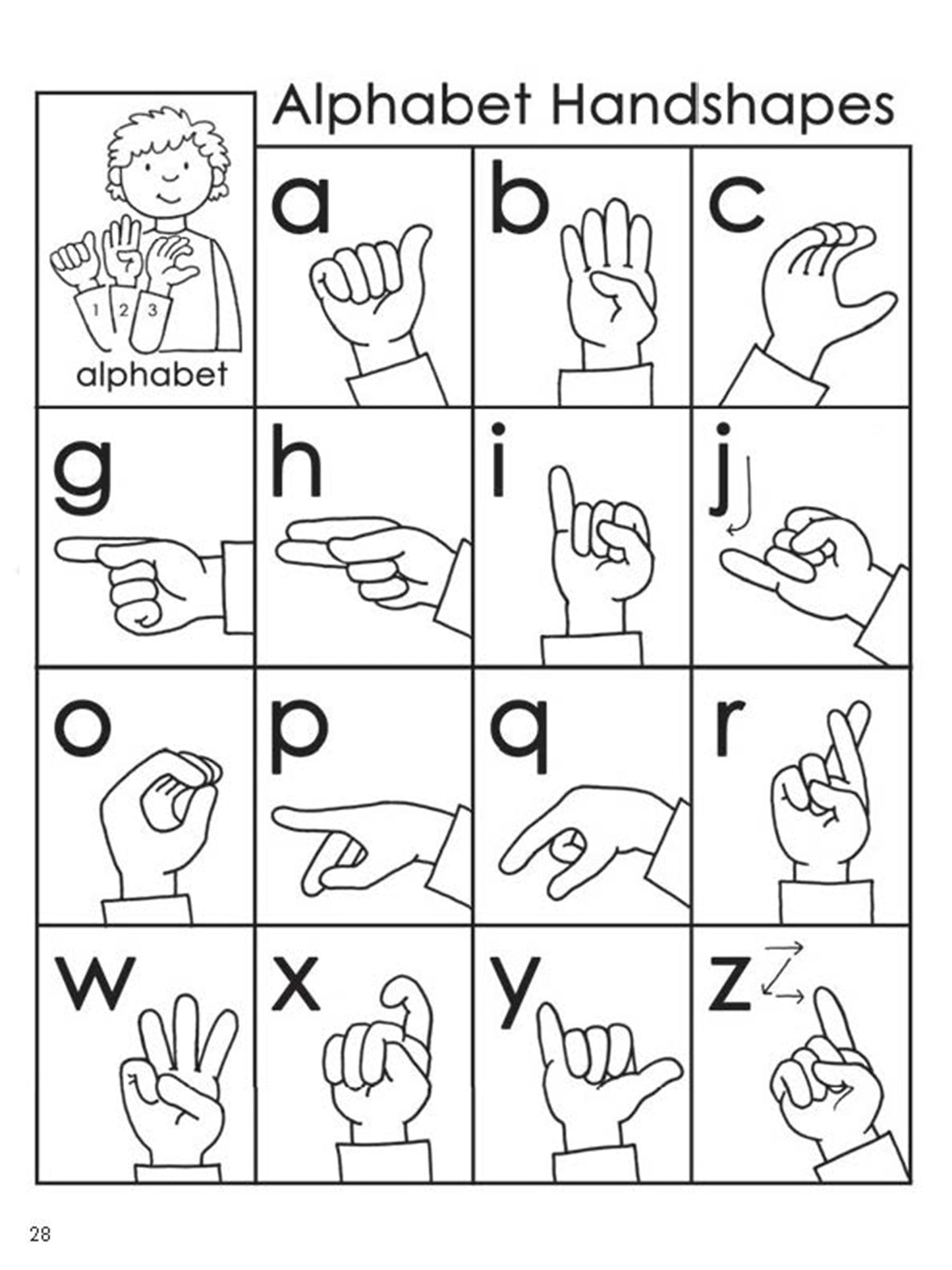 ABC Sign and Color: A Beginner's Book of American Sign Language (Dover Kids Activity Books)