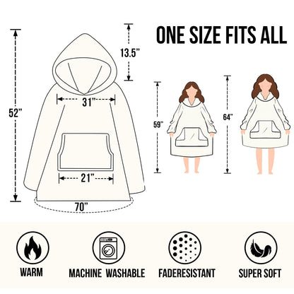 Warmstorey Wearable Blanket Hoodie For Mom Wife - Best Wife Ever Hoodie From Husband Daughter Son - Birthday Mothers Day Gift