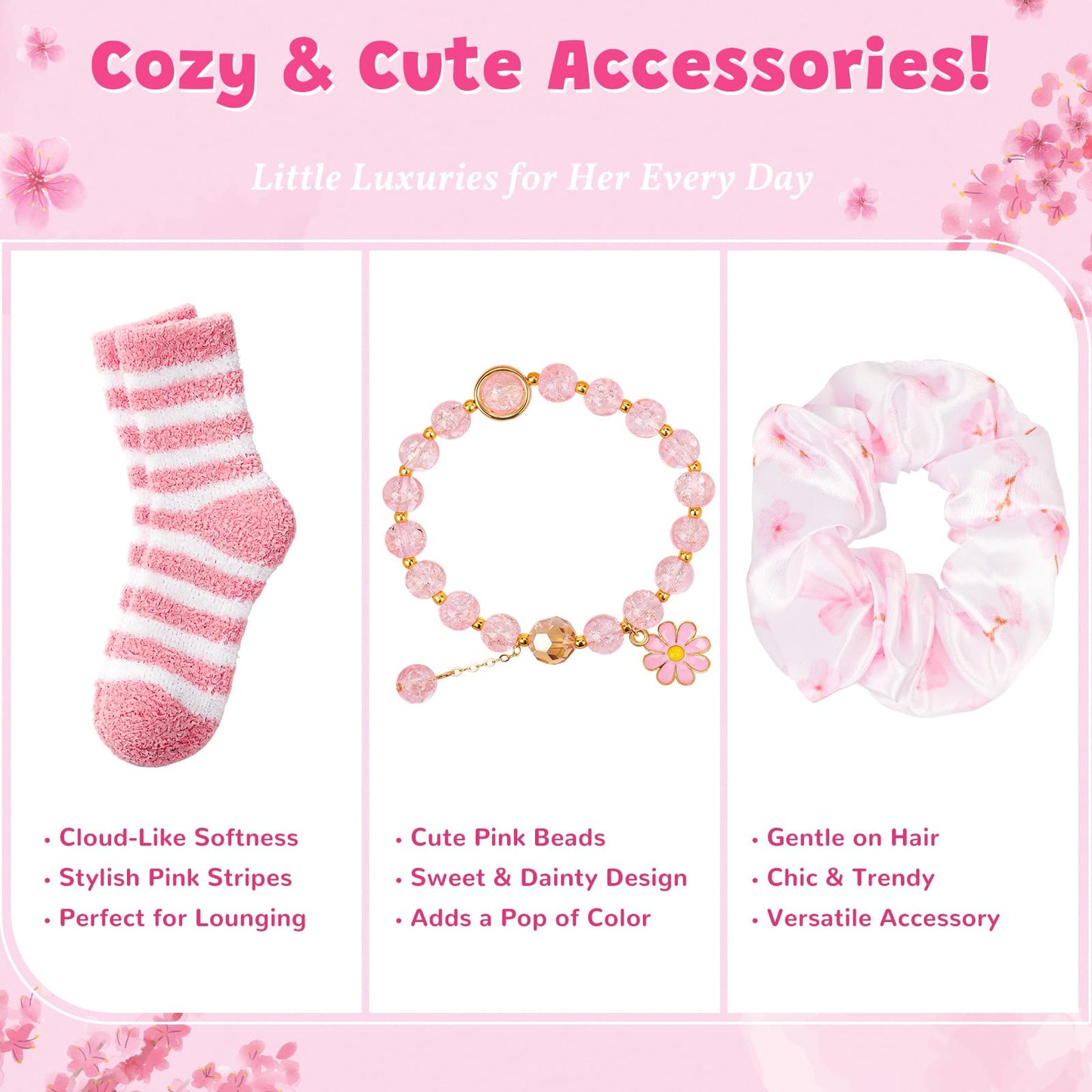 Gifts for Teen Girls, Teen Girl Gifts Trendy Stuff, Graduation Gift For Her Teens Girl, Tween, Teenager, Daughter, Sister, Best Friend Sweet 16th 18th 21st Birthday Cherry Blossom Gift