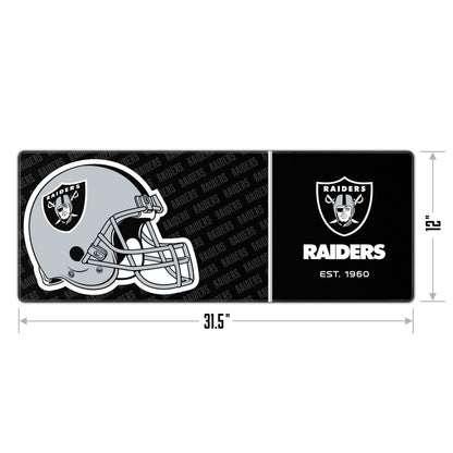 YouTheFan NFL Officially-Licensed Logo Series Desk Pad SMU - Water and Stain Resistant, Heavy-Duty Non-Slip Rubber Backing - fits Under Mouse, Computer and Keyboard