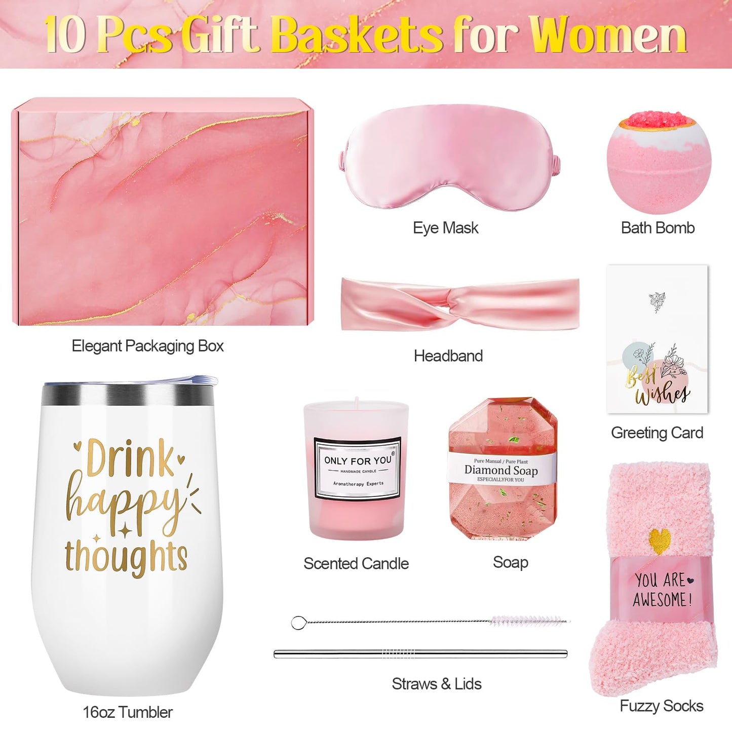 Gift Baskets for Women: Mothers Day Gifts for Mom Wife Women Her Easter Basket Christmas Birthday Valentines Day Stocking Stuffers for Friend Sister Teen Girls Grandma Coffee Cup Set