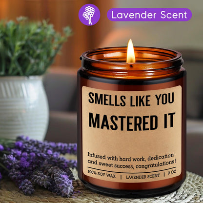 Fairy's Gift Grad Candle, Masters Degree Graduation Gifts for Her Him, 2026 Graduation Gifts for Masters Degree Women Men, Congratulations Presents for MBA Graduates, Congrats Presents for Masterate