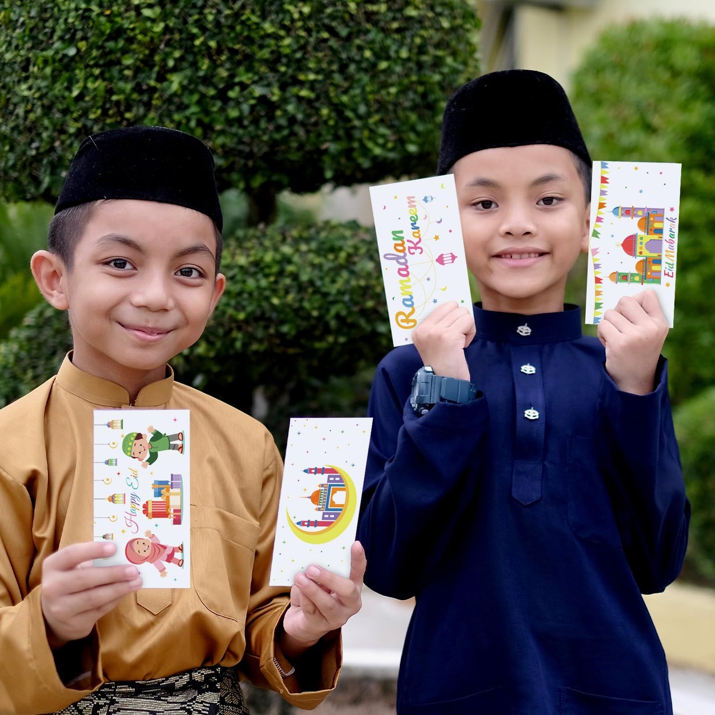 48Pcs Eid Mubarak Money Envelopes Ramadan Kareem Cash Gift Envelope Eid Gifts for Kids Ramadan Gift Party Supplies Card Holders Holiday Celebrations Decorations（4 Style, 48 PCS, 6.5x3.5 inches)