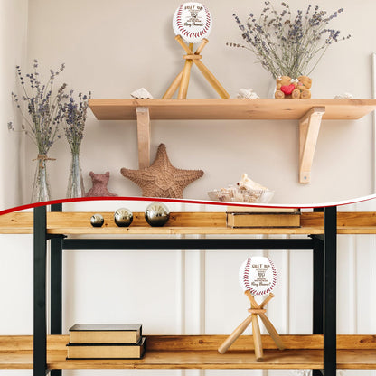 Seenelling Ring Bearer Proposal Gifts Will You Be Our Ring Bearer Baseball Gift with Display Wooden Stand Holder Wedding Request Baseball Present for Wedding Day Party Favor