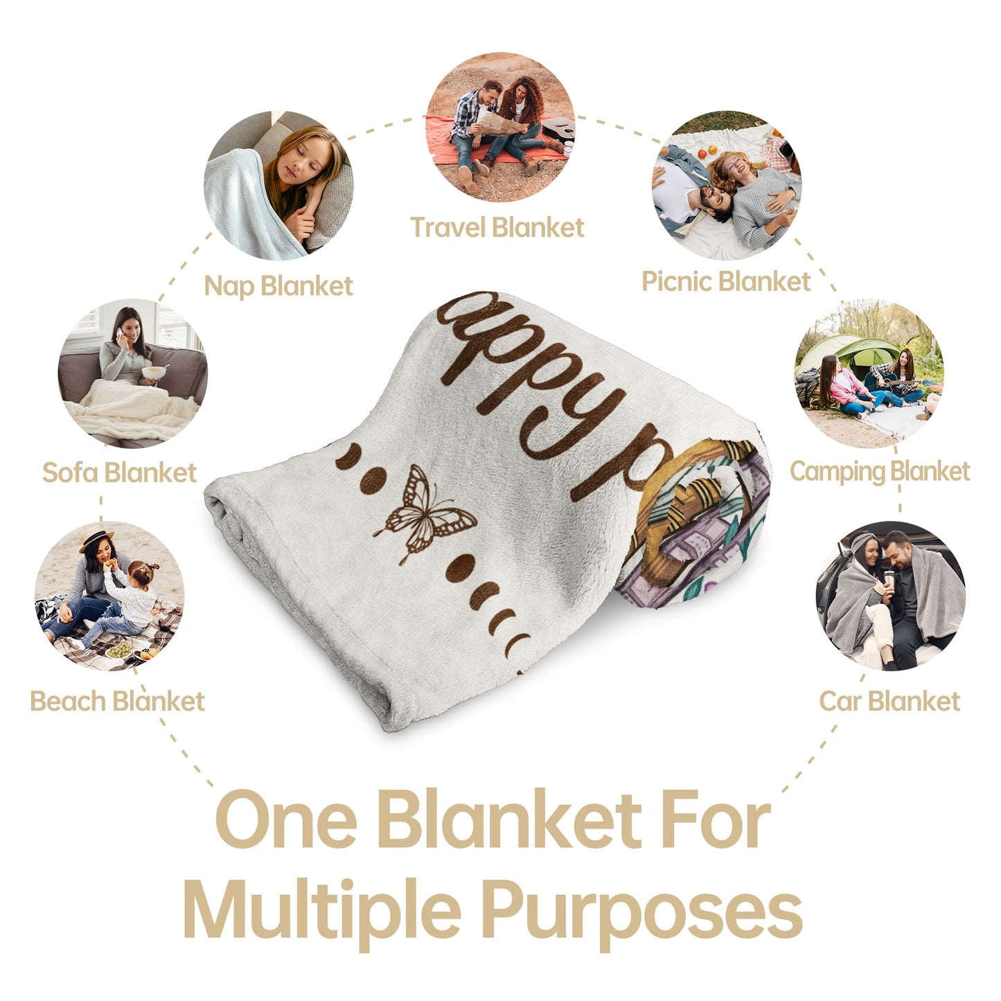Book Lovers Gifts, Reading Blanket Gifts for Book Lovers, Unique Bookish Presents for Reader Bookworm on Birthday Christmas Soft Flannel Throw Blanket 60"x50"