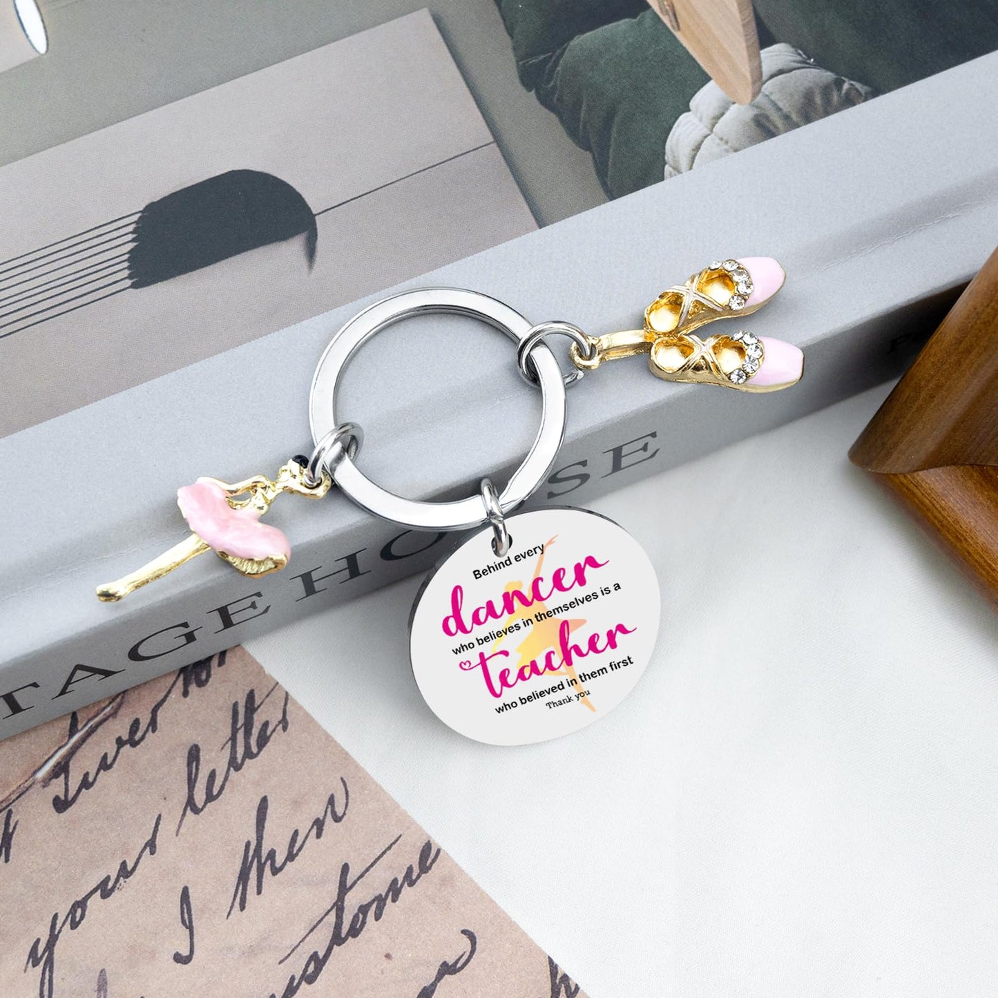 Dance Teacher Gifts Keychain Dance Teachers Appreciation Gifts Recital Gift For Girls Ballet Dancer Stuff Accessories Ballerina Present Behind Every Dancer Who Believes in Themselves Keychain