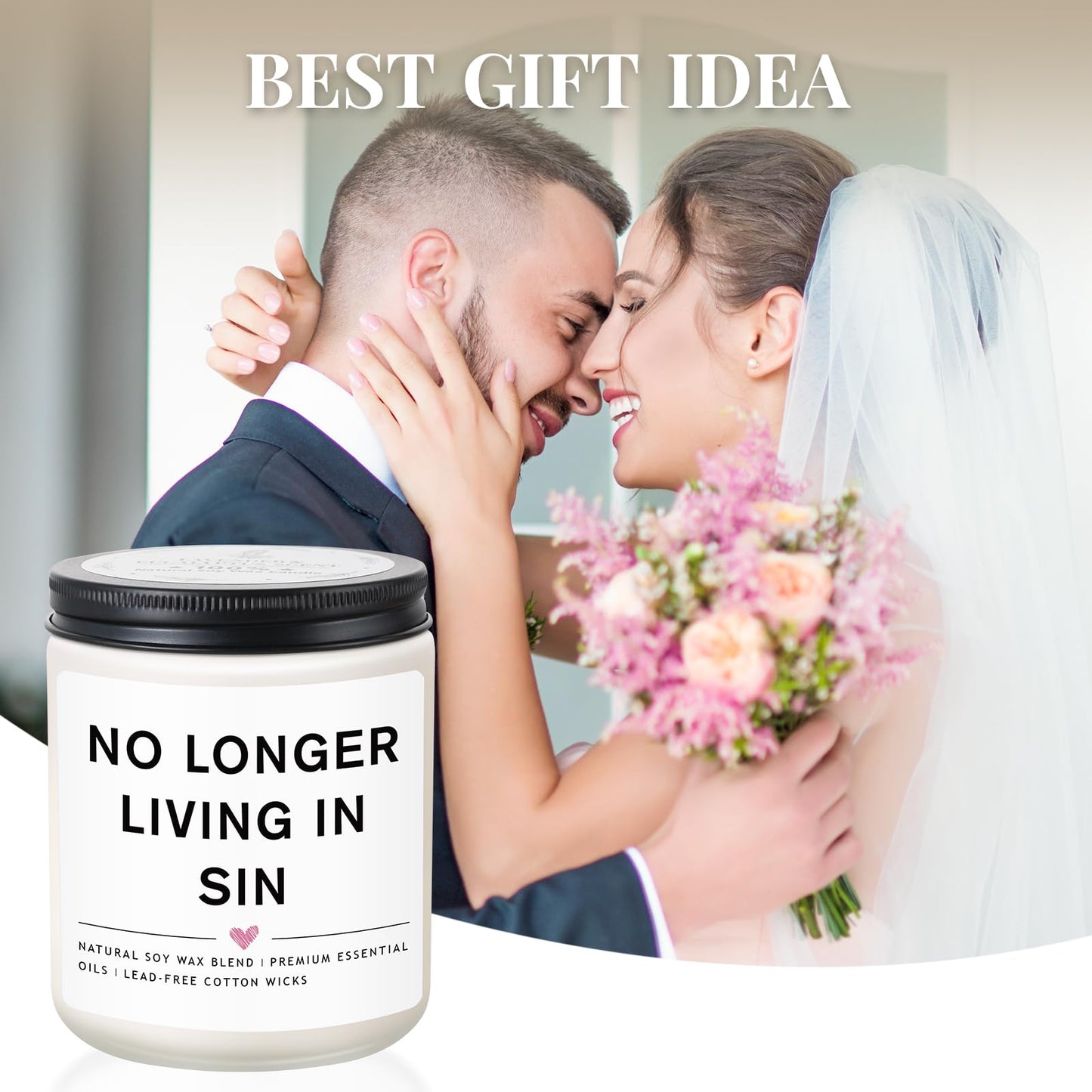 Wedding Gifts for Newlyweds, Engagement Gifts for Couples Newly Engaged, Funny Gay Friend Couples Present, Bride and Groom Gift, Bride to be Candle