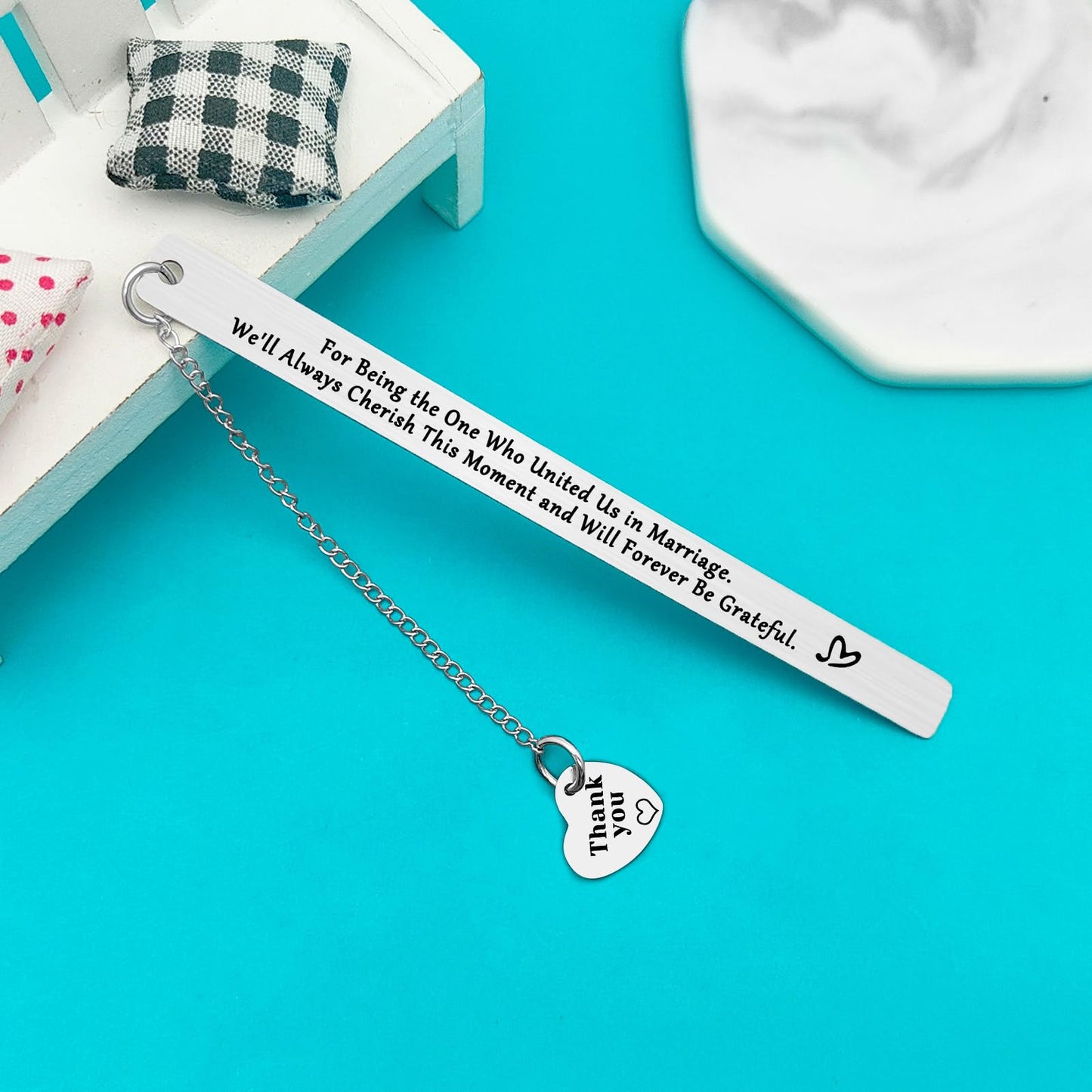Wedding Officiant Gifts Bookmark Thank You Gifts for Wedding Guest Wedding Planner Gifts Wedding Officiant Appreciation Gifts Wedding Coordinator Gift Bridal Party Gift