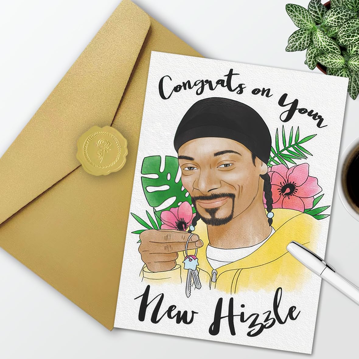 Funny Housewarming Card for Friends, Unique New Home Card for Coworkers Relative Neighbors, Perfect House Gifts for Women Men, Congrats on Your New Hizzle