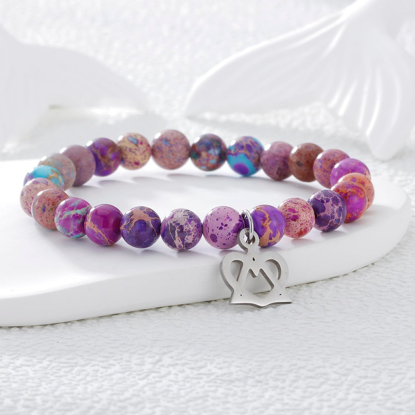 Fullrainbow Adoption Symbol Charm Bracelet - Adoption Day Gifts, Party Decorations, Thank You Gift