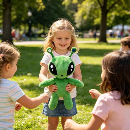Alien Plush Toy,Green Alien Plush Doll,Soft Alien Creature Pillow for Home Kids’Room Decor,Gift for Animation Fans and Doll Toys
