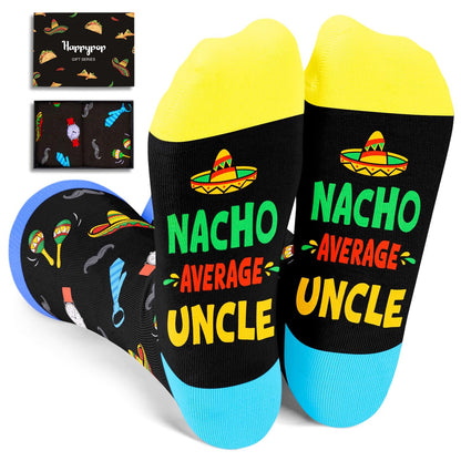 HAPPYPOP Novelty Family Gifts - Gifts for Big Bro Dad Uncle, Funny Socks for Him