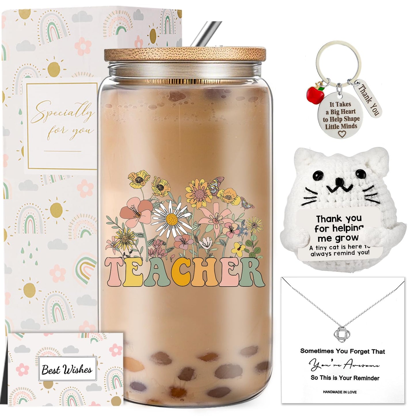 Funny Teacher Gifts for Women, Teacher Appreciation Gift Box Ideas for Birthday Christmas Thanksgiving, End of Year Gifts for Best Teachers
