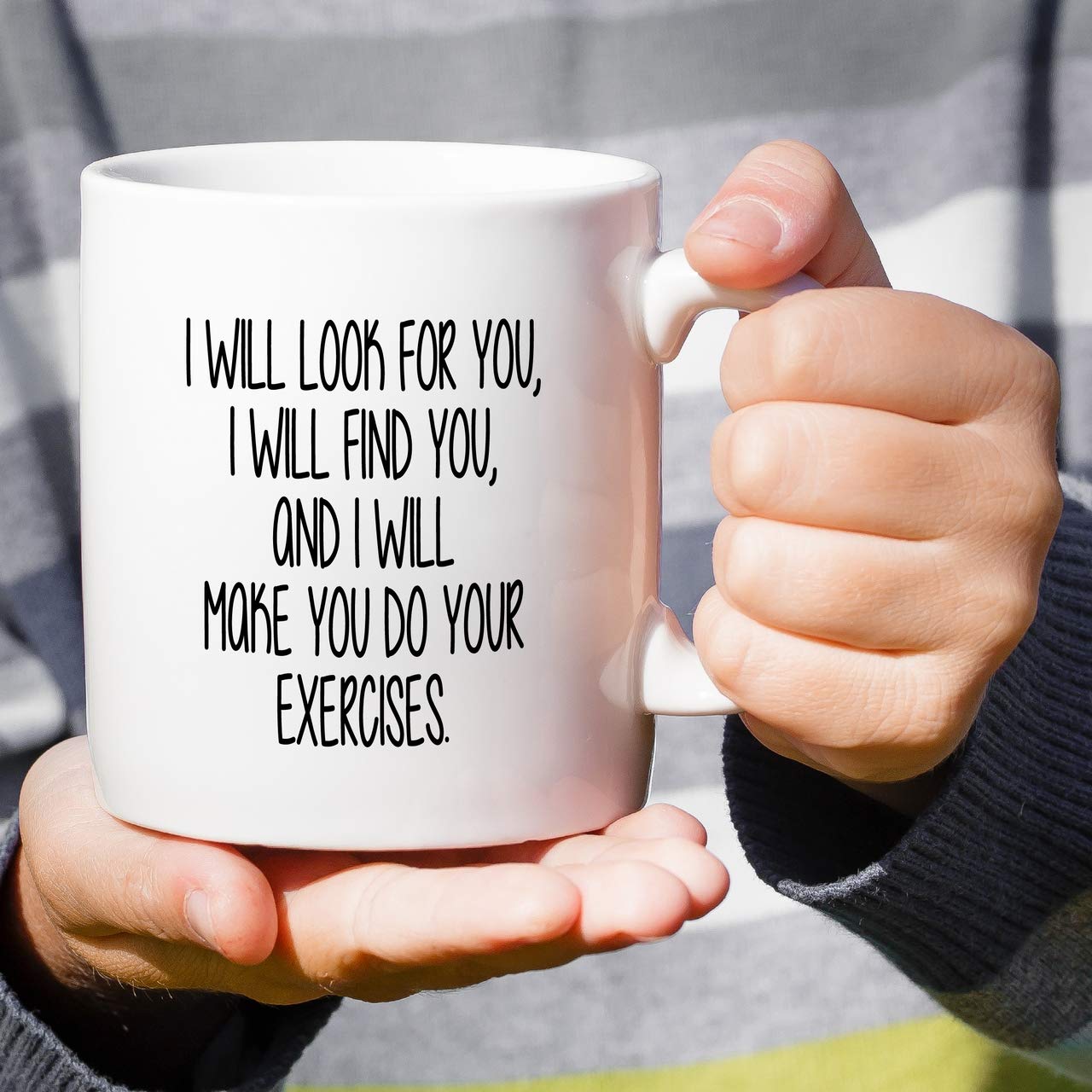 Retreez Funny Mug - I Will Make You Do Exercises Physical Therapy Therapist Physiotherapist 11 Oz Ceramic Coffee Mugs - Sarcasm, Inspirational birthday gifts for friends, coworkers, him her dad mom