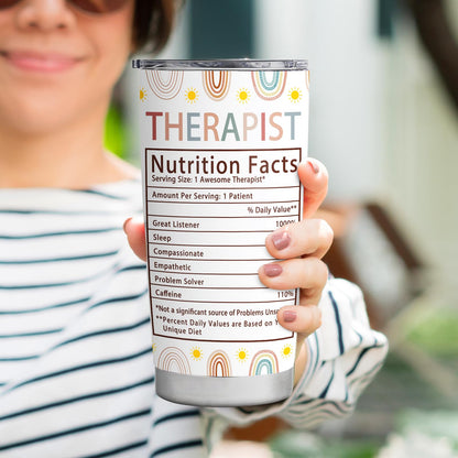Therapist Gifts Tumbler,Respiratory Physical Speech Massage Occupational Mental Health Therapist Gifts,Therapist Office Decor,Travel Coffee Tumbler Mug 20oz