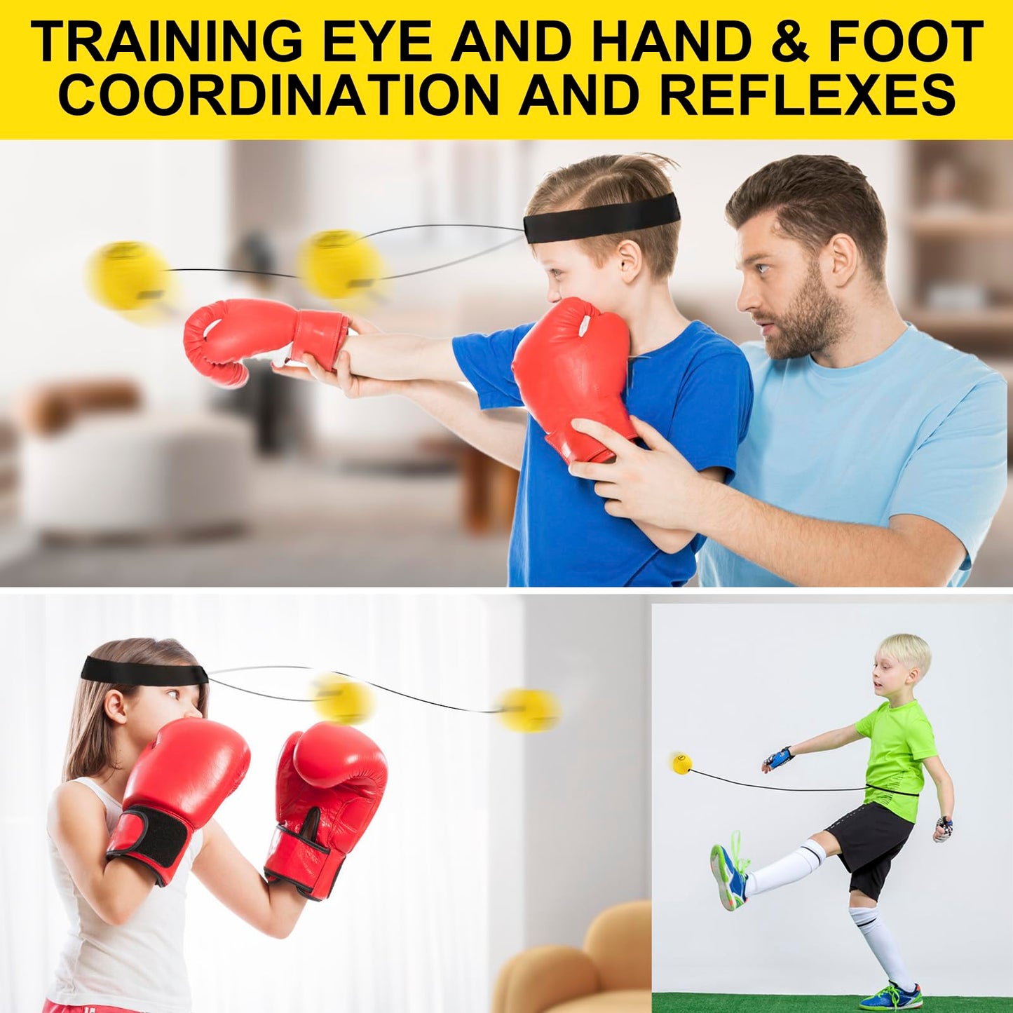 Funny Gift Ideas for Kids & Teen Boys - Unique Graduation & Birthday Gifts for Him, Boxing Game Hand-Eye & Foot Coordination Sport Training, Cool Party Favor & Summer Activity Gift for Children