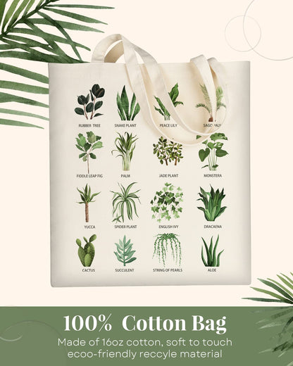 AUSVKAI Canvas Tote Bag Aesthetic for Women, Cute Reusable Cloth Cotton Bags for Shopping Beach Grocery