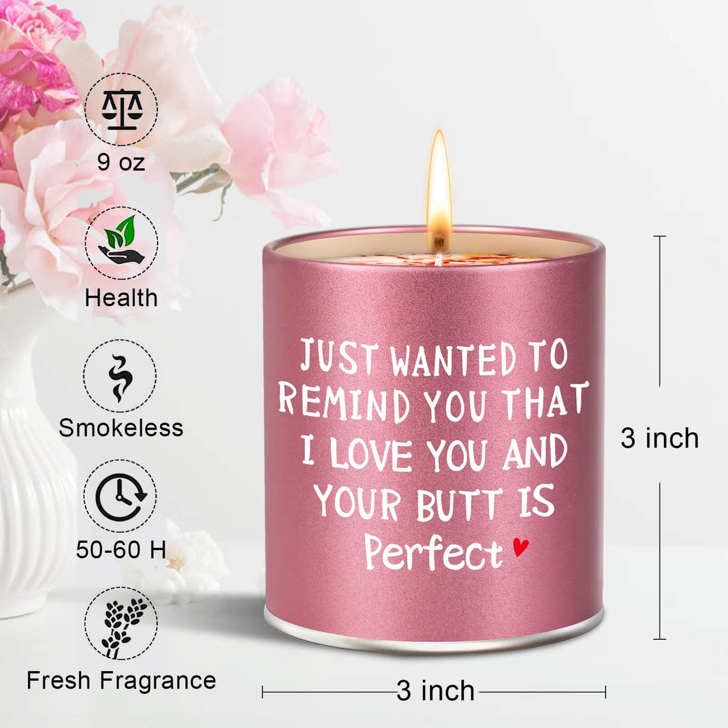 Valentines Day Gifts for Girlfriend Her Christmas Stocking Stuffers Gifts for Wife Women Sisters Mom Funny ldeas Scented Candle for Anniversary Friendship Celebration Birthday Galentines Day