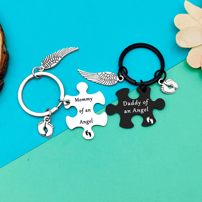Dabihu Loss Memorial Keychain Loss of Baby Memorial Gift Sympathy Gift for Infant Lost Pregnancy Baby Miscarriage Jewelry Remembrance Grieving Gifts Sympathy Gifts for Parent Miscarriage Keepsake