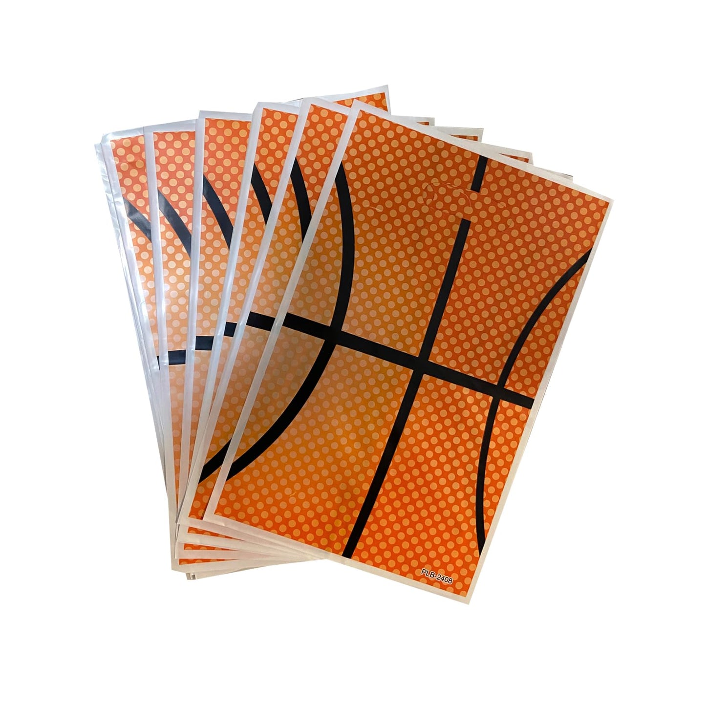 LYK 30PCS Basketball Gift Bags, Basketball Theme, Orange, 9.8x6.3 inches, Birthday Party