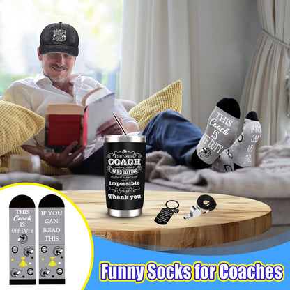 JTAMOHI Coaches Gifts, Best Coach Ever, Coach Appreciation Gift, Thank You Coach Gifts, Christmas Gift for Football, Basketball, Volleyball, Baseball, Softball, Swim Team, Hockey, Golf