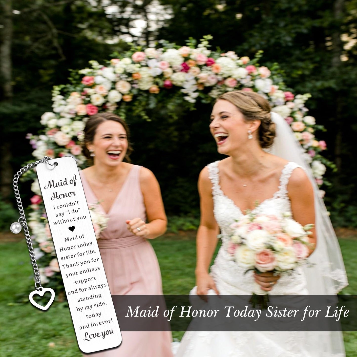 Maid of Honor Gifts Bookmark, Bridesmaid Gift from Bride, Maid of Honor Proposal Gifts, Bridesmaid Proposal Gift, Bridal Shower Bachelorette Party Wedding Present for Maids of Honors Bridesmaids