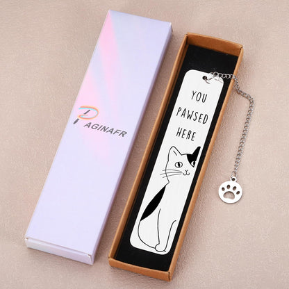 Cat Gifts for Women, Cat Lover Gifts for Women Men Reader, Graduation Gift for Her Him, Cute Bookmarks for Cats Mom Dad Girl Boy, Birthday Gift for Book Lovers, Bookish Gift Reading Accessories