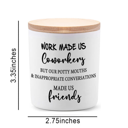 BFJLIFE Coworker Gifts for Women Funny Cool Co Worker Gifts for Christmas Birthday Unique Lavender Scented Soy Candles