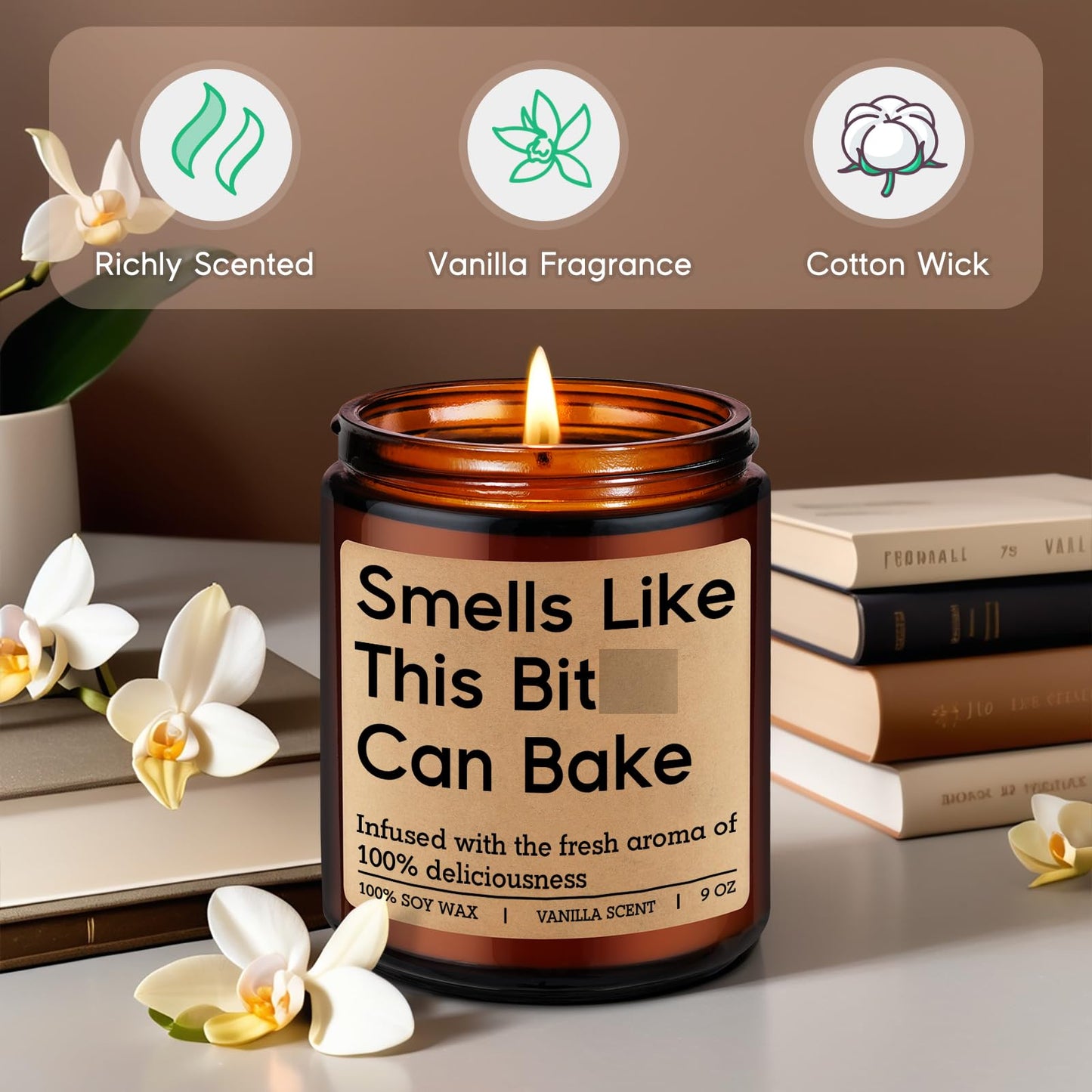 GSPY Candle, Gifts for Bakers, Baking Gifts for Women, Men - Funny Mothers Day Bake Present for Baking Lovers, Bread Bakers, Pastry Chef - Sourdough, Birthday Ideas for Friend, Culinary Student, Woman