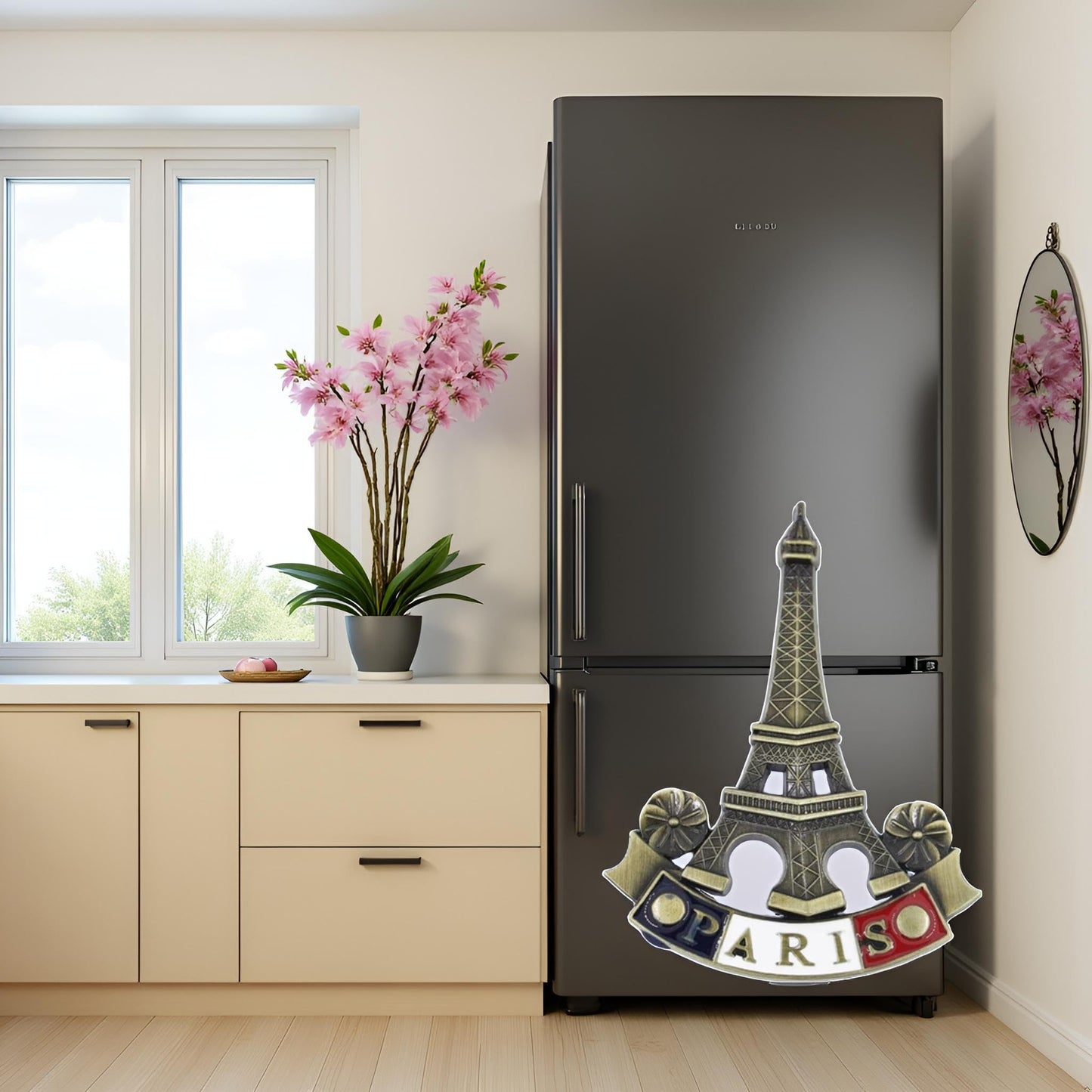 3D Metal Fridge Magnet Eiffel Tower Paris France Souvenir Gift Decor Refrigerator Magnets, Kitchen Accessories,Kitchen Refrigerator Decor