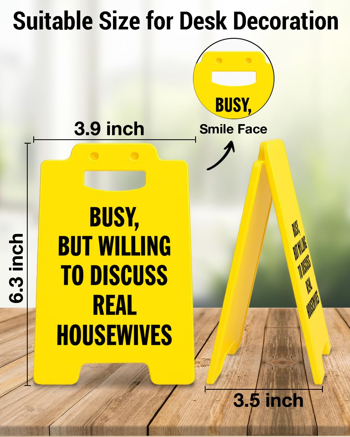 Funny Home Office Desk Decor Busy but Willing to Discuss Real Housewives Desk Sign, Real Housewives Gifts