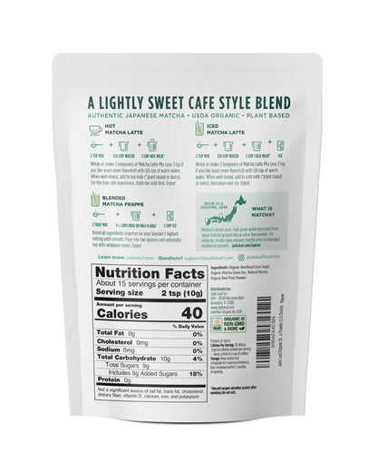 Jade Leaf Matcha Organic Strawberry Matcha Latte Mix - Lightly Sweet Japanese Matcha Green Tea Powder with Organic Cane Sugar for Café Style Blend, 5.3 Ounce / 150g (Pack of 1)