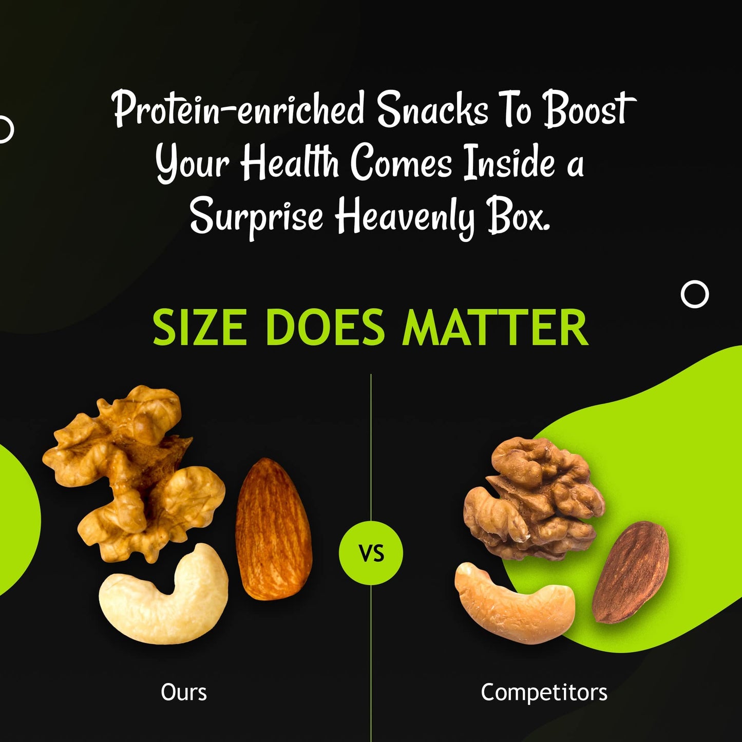 Oh! Nuts Dried Fruits and Nuts Gift Basket - Gourmet Gift Baskets - Healthy Assorted Nuts and Dried Fruit Gift Box - Crafted in USA, Sealed Fresh in Individual Packs (Green Box)