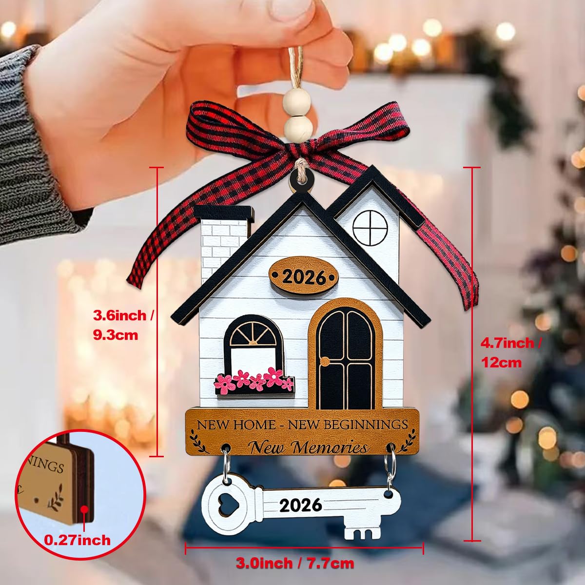 House Warming Gifts New Home, Housewarming Gifts for Women, Couple, Homeowners, House Gift Ideas - New Home Ornament 2026, First Home Ornament 2026
