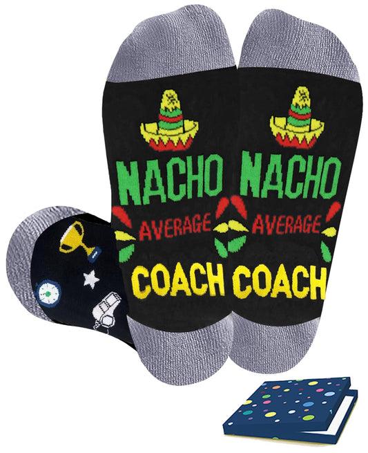 Coach Gifts for Men, Coach Socks Appreciation Gift, for Soccer Softball Basketball Men Women Coach