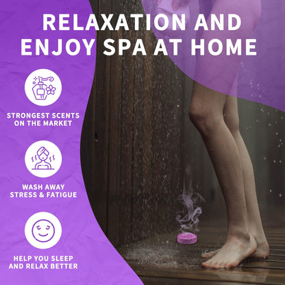 Shower Steamers Aromatherapy Birthday Gifts for Women-8 Pack (1.41oz/40g) Mothers Day Gifts,Gifts for Grandma,Wife,Mothers, Stress Relief and Relaxation Gifts for Women and Men,Created Home SPA