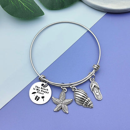 Vadaka Beach Gifts for Women Beach Lover Bracelet Jewelry Beachs Themed Gifts for Friend Ocean Themed Gift for Beachs Lover Birthday Christmas Graduation Gift for Women