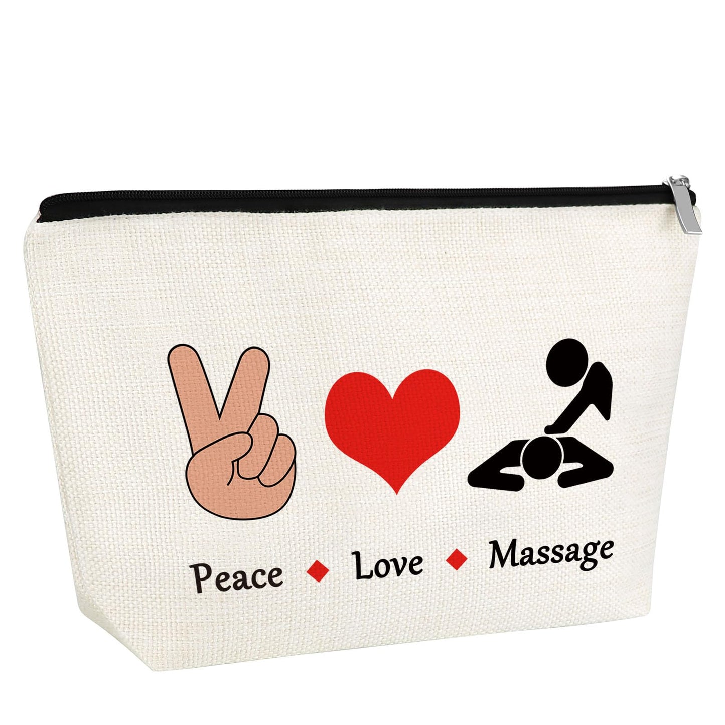 Massage Therapist Appreciation Gift Makeup Bag Thank You Gift for Massage Therapist Cosmetic Bag Graduation Birthday Present for Chiropractor Travel Pouch
