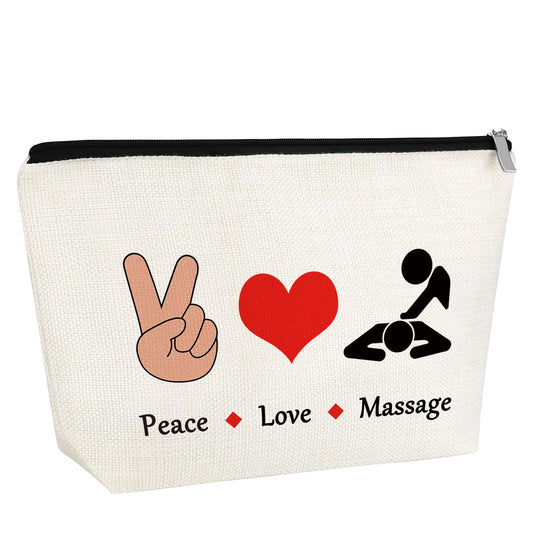 Massage Therapist Appreciation Gift Makeup Bag Thank You Gift for Massage Therapist Cosmetic Bag Graduation Birthday Present for Chiropractor Travel Pouch
