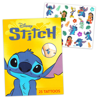 Disney Stitch Tote Bag Set - Lilo and Stitch Accessories Bundle with Stitch Grocery Bag Set with Plus Stickers, Tattoos, More | Stitch Reusable Bags for Kids, Girls, Women