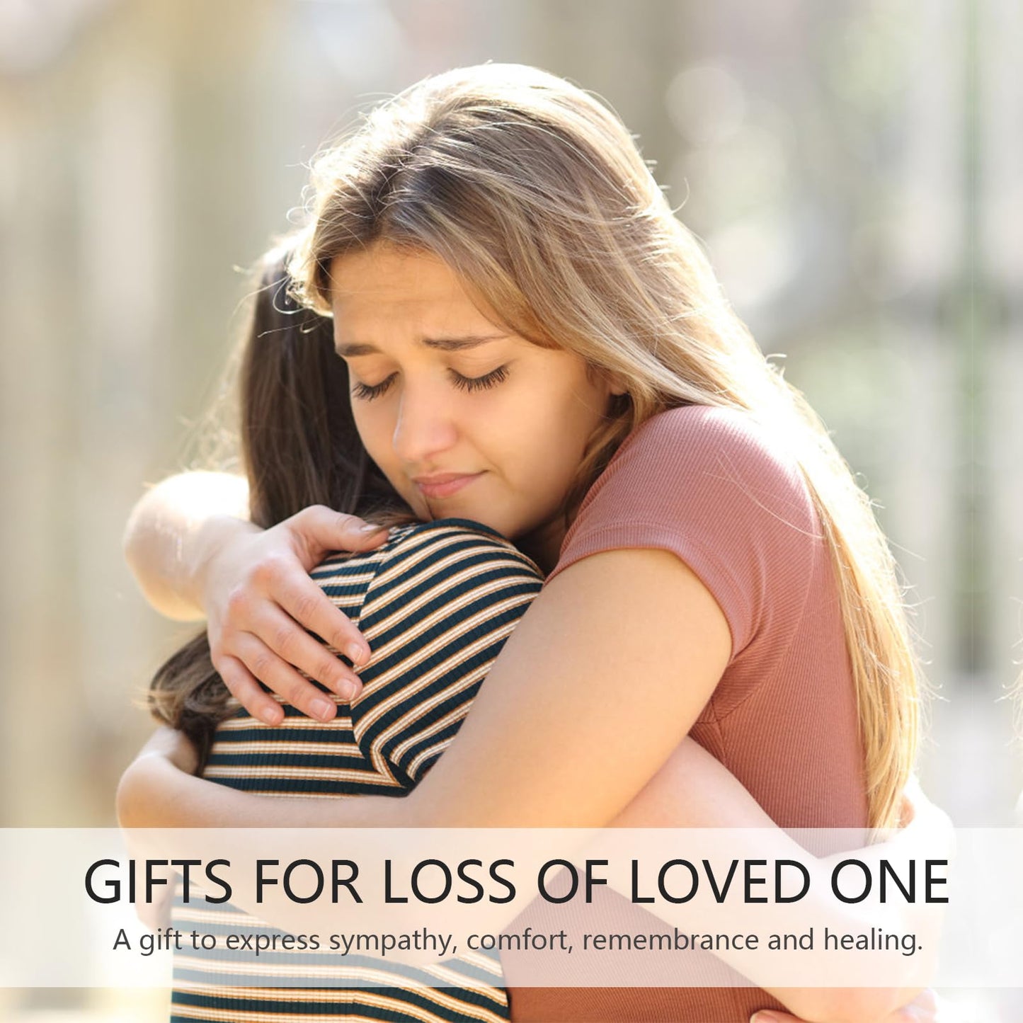 Kohehe Sympathy Gifts for Loss of Loved One, 5.12" Angel Sympathy Gift,Memorial Gift for Loss of Dad Mom Grandmother, Angel Figurine for Bereavement Remembrance Gifts (Sympathy-Figurine)
