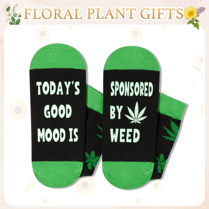 Zmart Weed Gifts for Adult - Weed Marijuana Socks for Women Men, Marijuana Cannabis Gifts