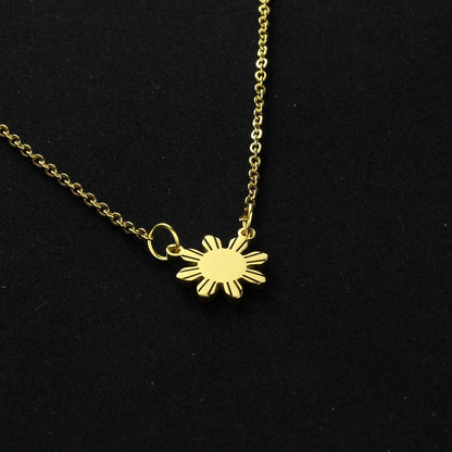 Kivosliviz Philippines Sun Necklace Philippines Jewelry Gift For Filipino Philippines star necklace Philippine Pride necklace