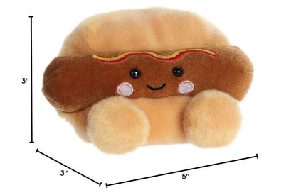 Aurora® Adorable Palm Pals™ Colson Hot Dog™ Stuffed Animal - Pocket-Sized Play - Collectable Fun - Brown 5 Inches