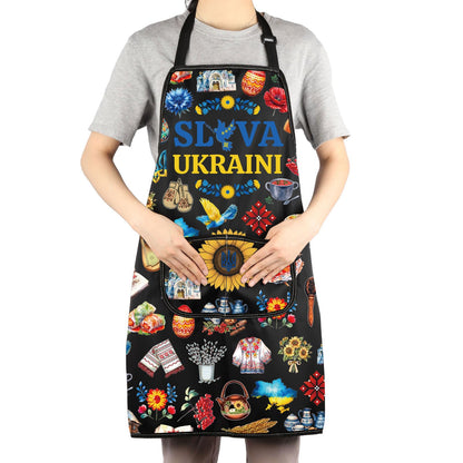 JNIAP Ukraine Kitchen Apron Ukrainian Gifts Ukrainian Cooking Aprons Ukraine Symbol Apron