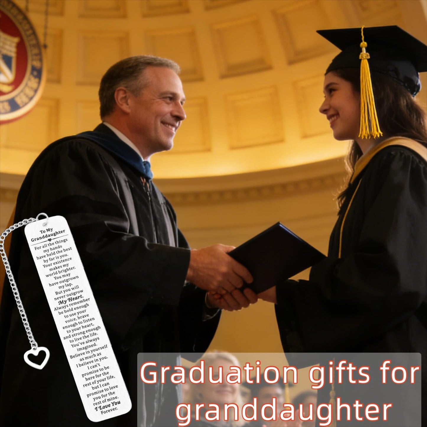 Granddaughter Gifts from Grandma, to My Granddaughter Bookmark, Birthday Graduation Gift for Grand Daughter Girls, Best Grandma Gift, Graduation Gifts for Granddaughters from Nana