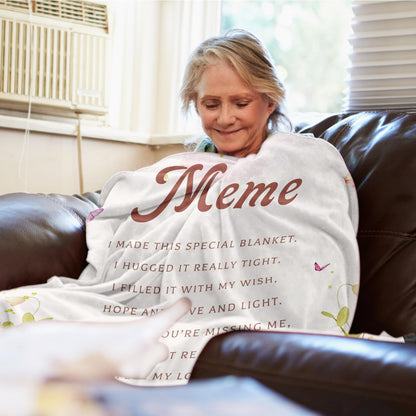 Mothers Day Meme Gifts, Birthday Gifts for Meme Grandma, Meme Gifts from Grandkids, Meme Gift Throw Blanket 60" X 50", Best Meme Ever Gifts, Grandma/Grandmother Birthday Gifts